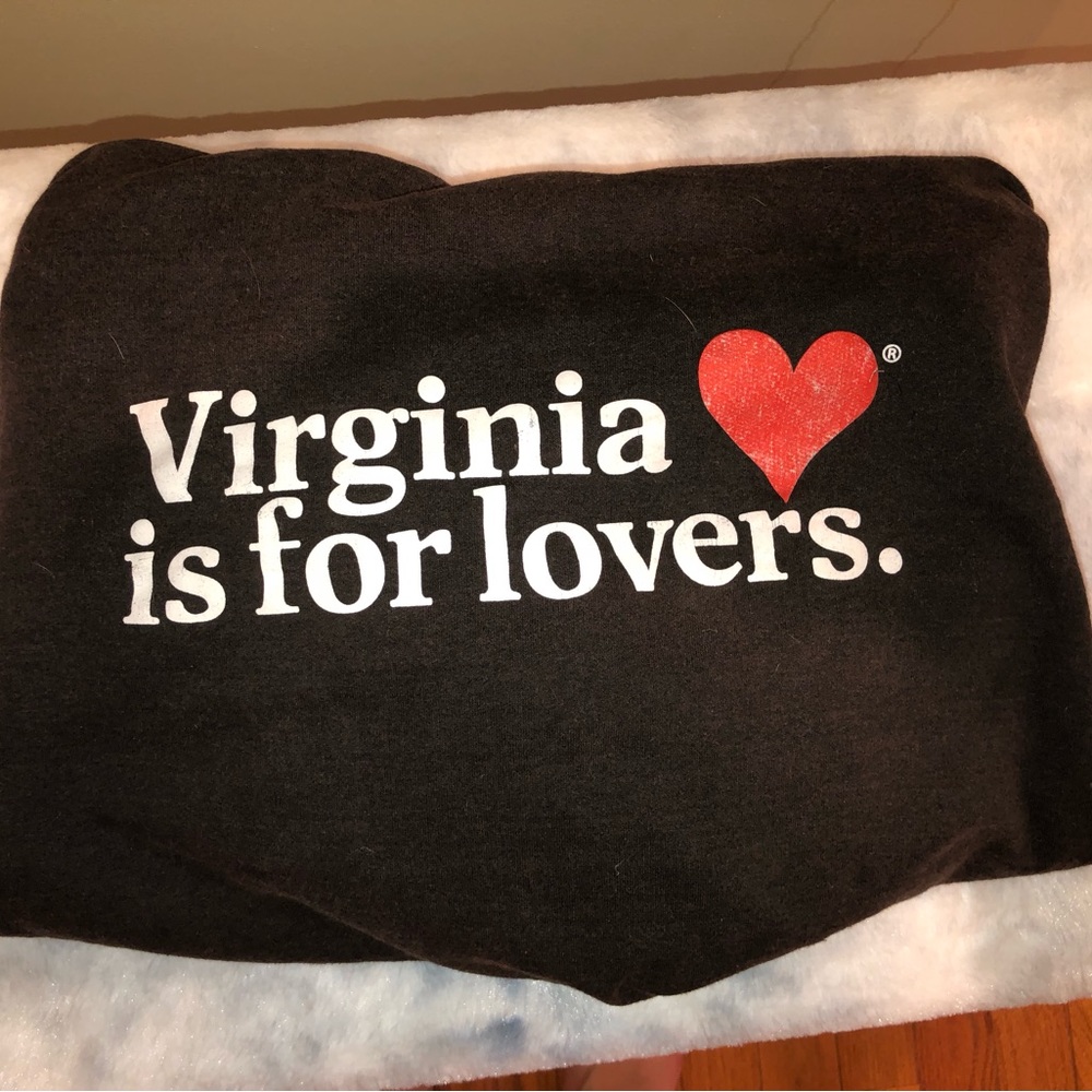Virginia Is For Lovers Distressed Hoodie